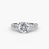 Five Stone Ring with Pavé Band