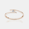 Bague Empilable à Diamant Unique