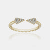 Bague de Griffe en Diamants