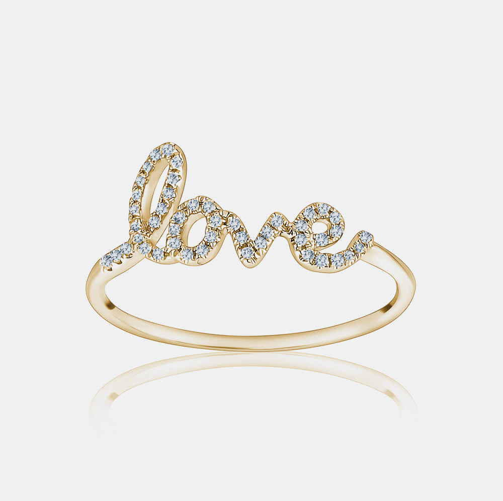 Bague "Love" en Diamant