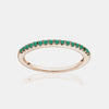 Bague Émeraude Pavé Empilable