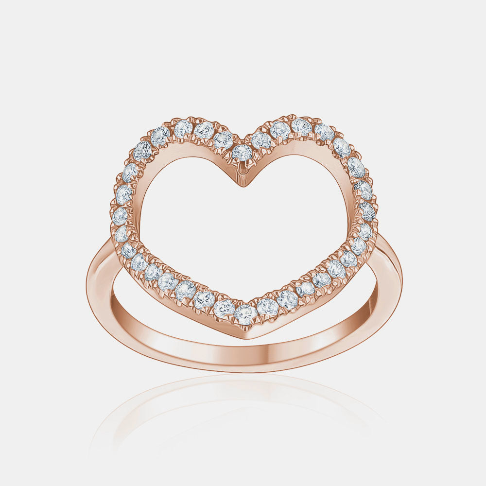 Diamond Jumbo Heart Ring