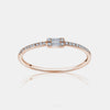 Bague à Double Baguette de Diamant