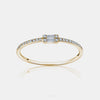 Bague à Double Baguette de Diamant