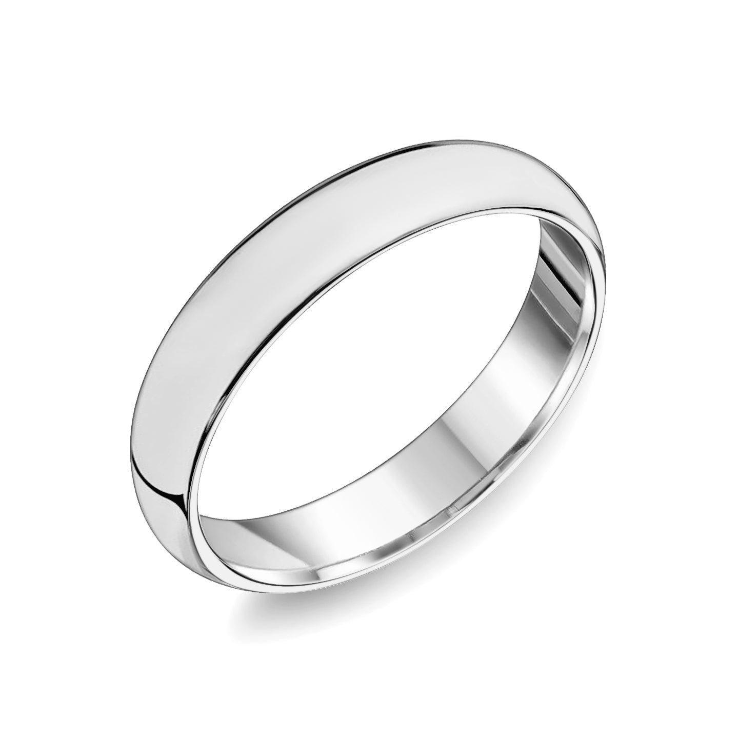 14K Classic Rounded Wedding Band