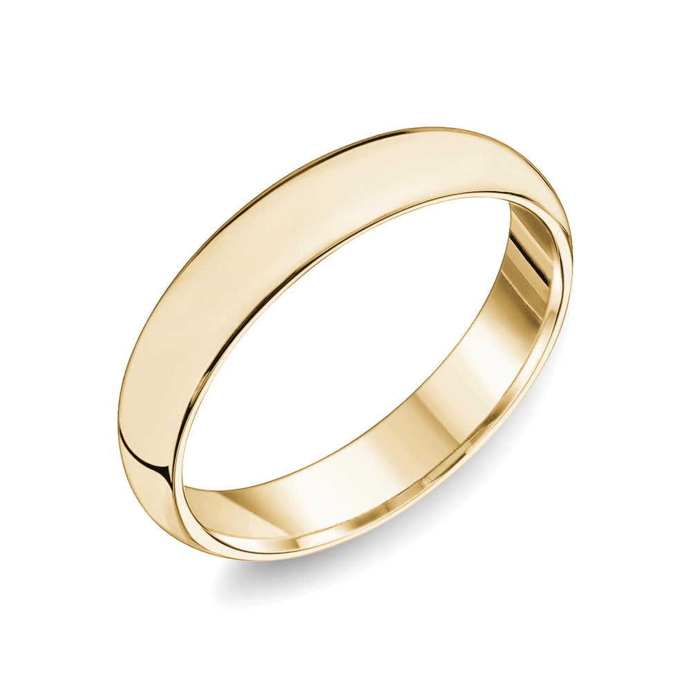 14K Classic Rounded Wedding Band - 14K Yellow Gold