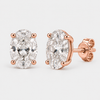 Lab Grown Oval Diamond Studs