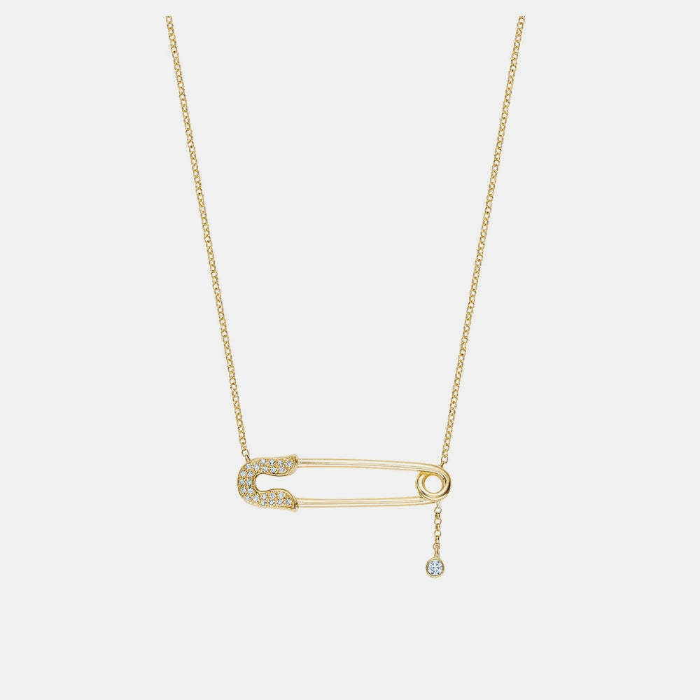 Collier Épingle en Diamant