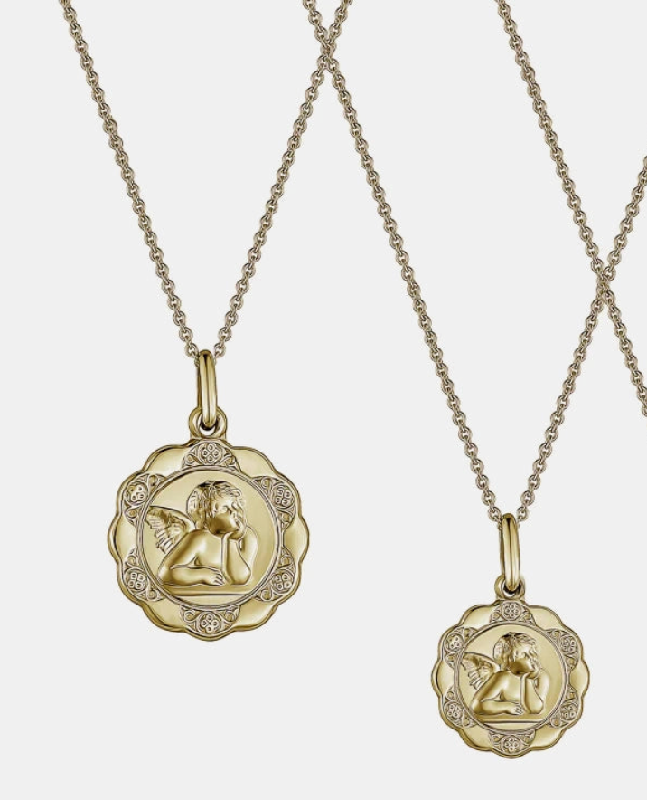 Archangel Medallion - 14K Yellow Gold