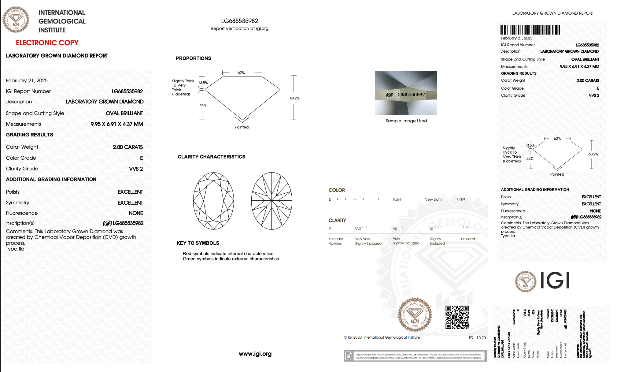2.00ct Oval Lab Diamond Three Stone with Pears