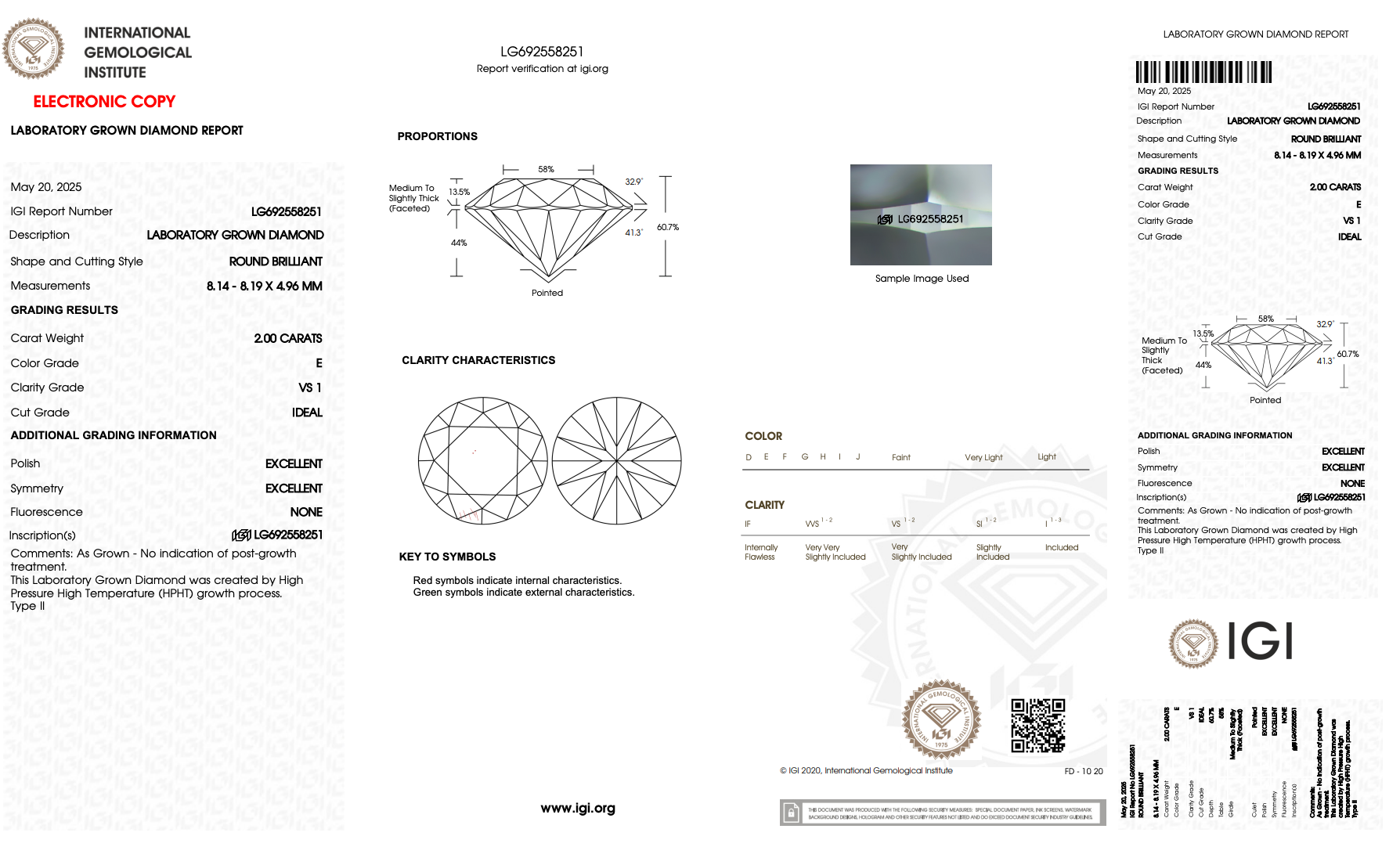 Lab Grown Floating Solitaire Necklace