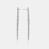 Pendants d'oreilles à diamants gradués