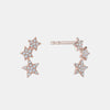 Curved Diamond Star Studs