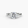 Solitaire with Cluster Shoulders