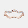 Wavy Stackable Pavé Ring
