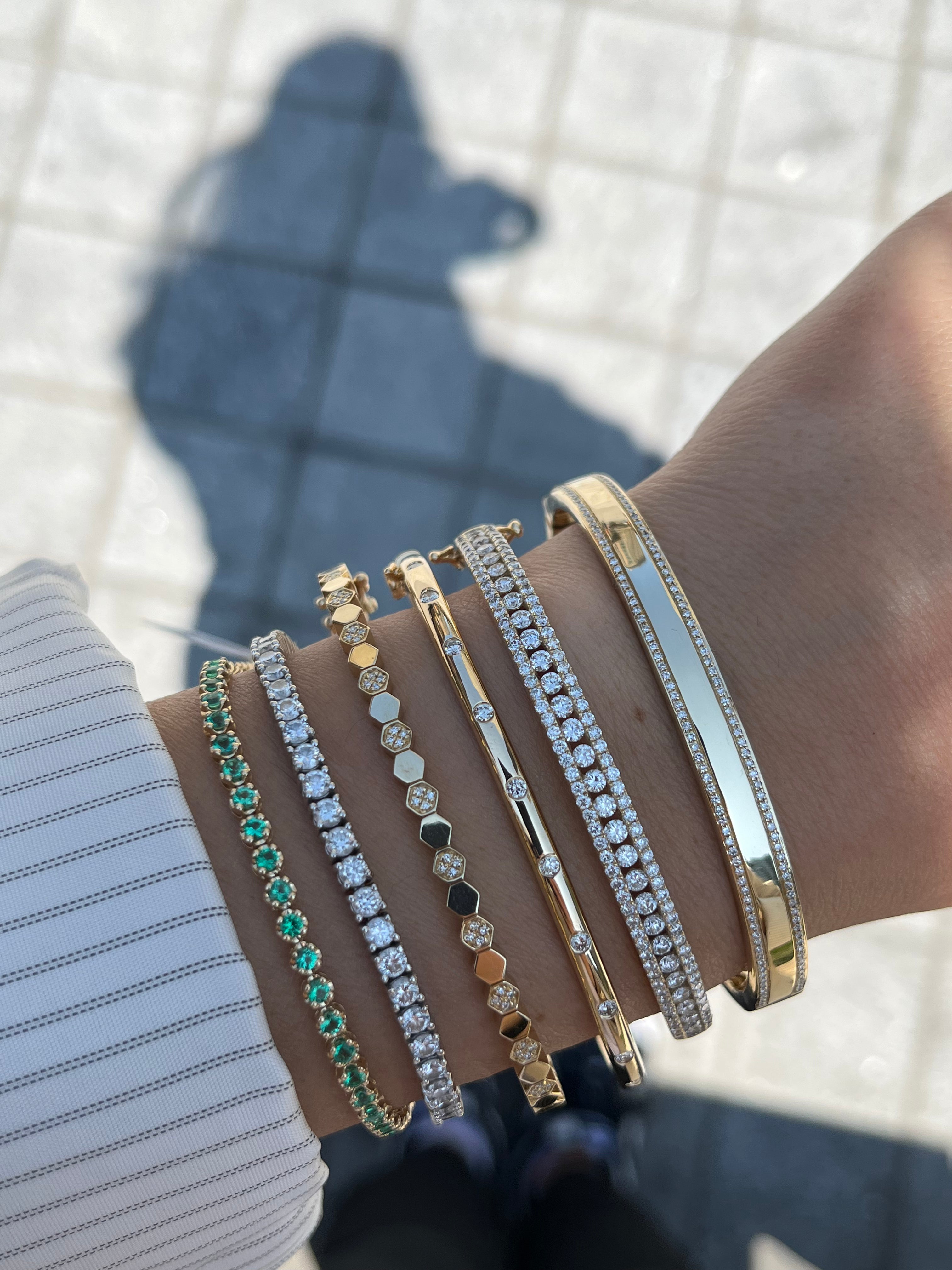 Flawless diamond sales tennis bracelet