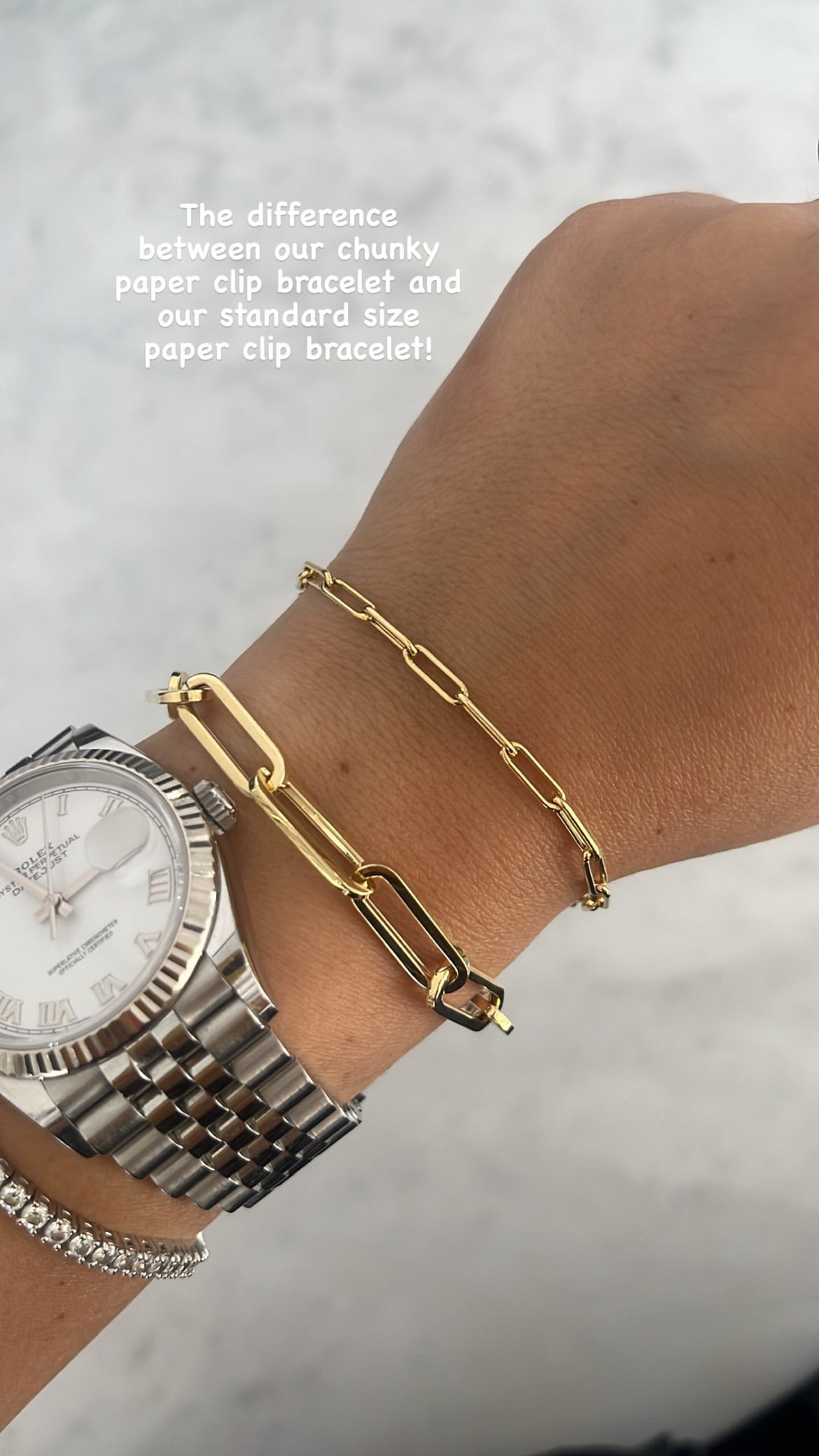 Chunky Paperclip Bracelet