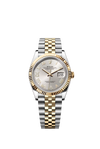Rolex Datejust 36mm Two Tone Jubliee with Oystersteel and Roman Numeral diamond face 126233/2021