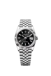 Rolex Datejust 36mm Black Stick on Jubliee bracelet and Fluted Bezel 126234/2026