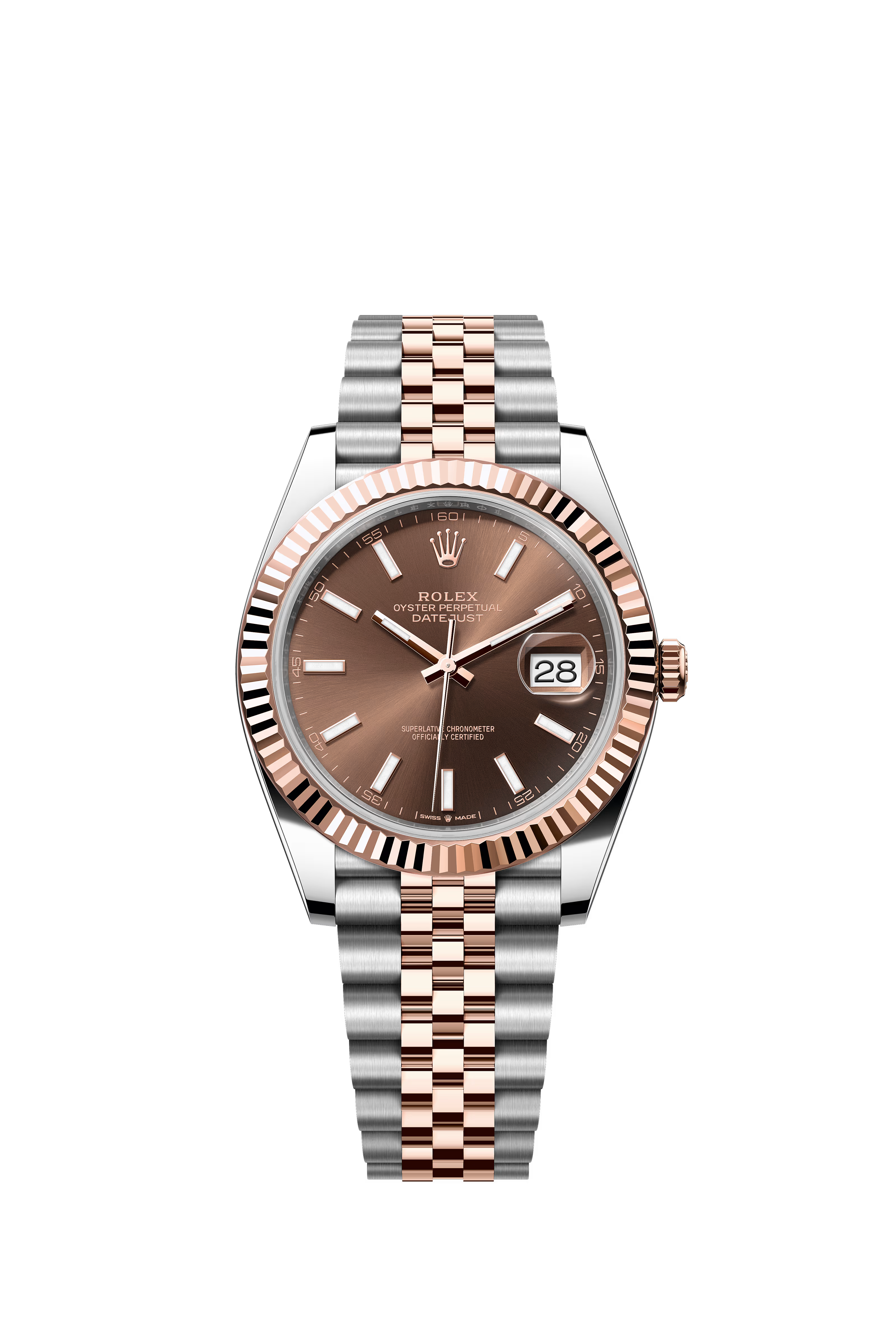 Rolex Datejust Two-Tone Rose Gold Chocolate Dial Jubilee Bracelet 41MM 126331/2025