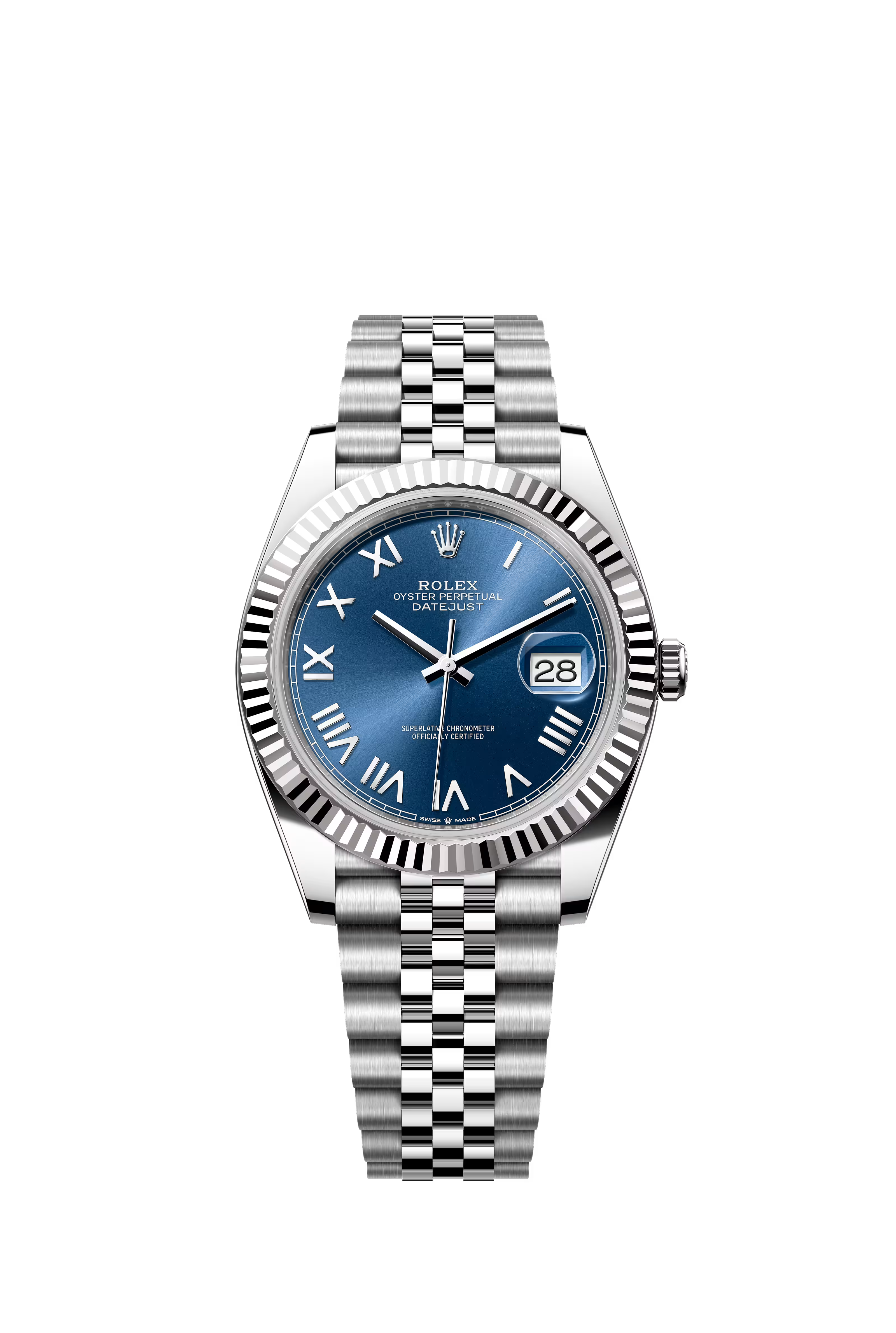 Rolex Datejust 41mm Stainless Steel, Azzuro blue Jubliee bracelet 126334/2021