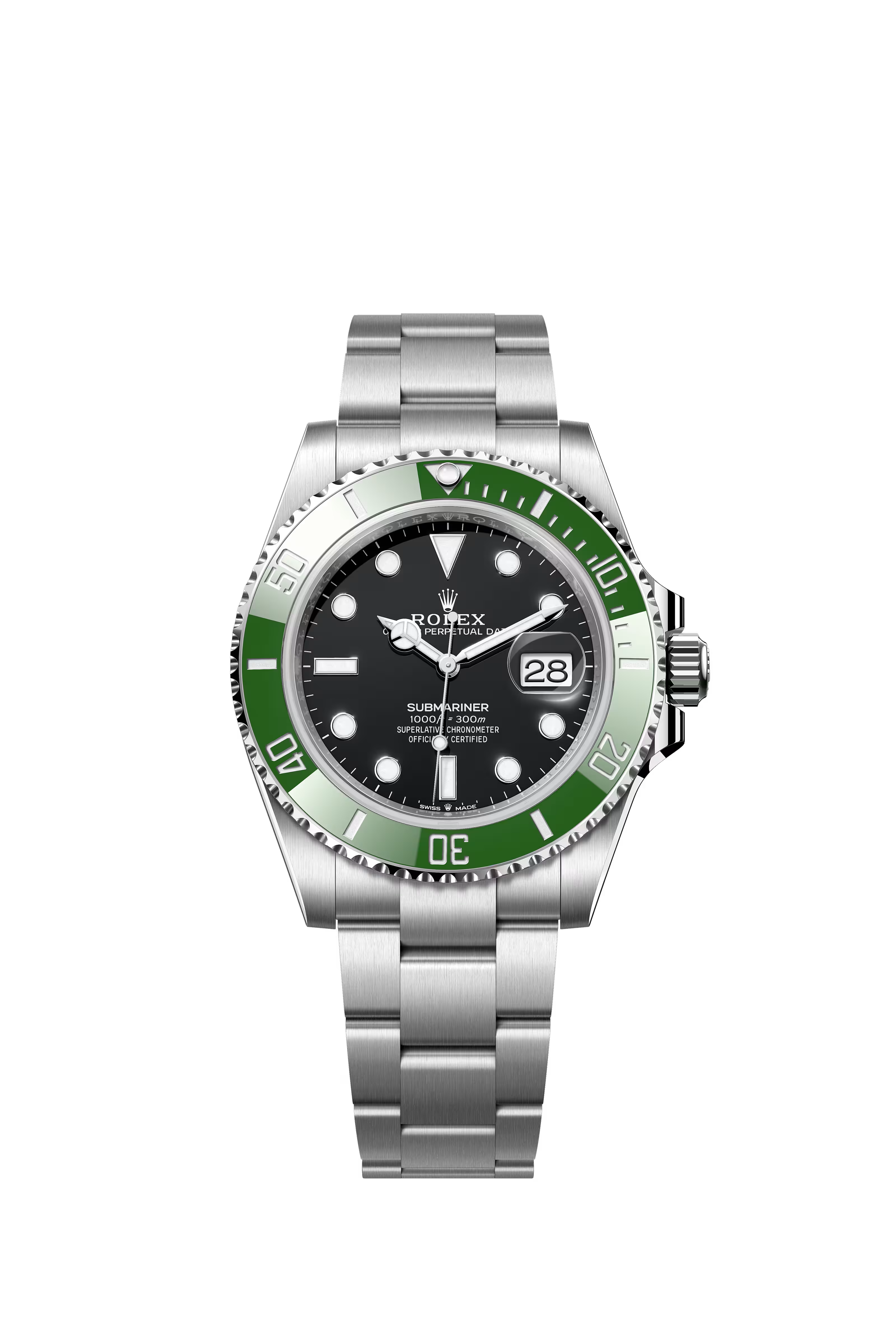 Rolex Submariner Date in Oystersteel with a Green Ceramic Bezel 126610LV/2023