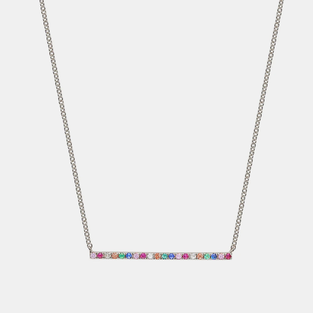 Rainbow Bar Necklace