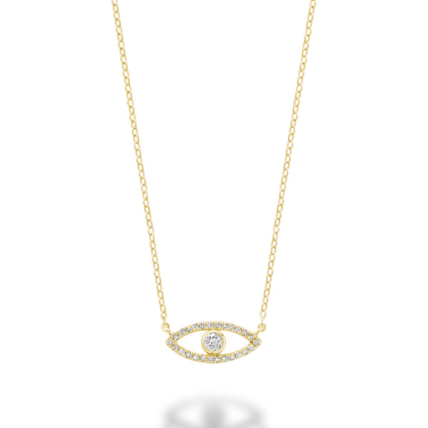 Pavé Evil Eye Necklace
