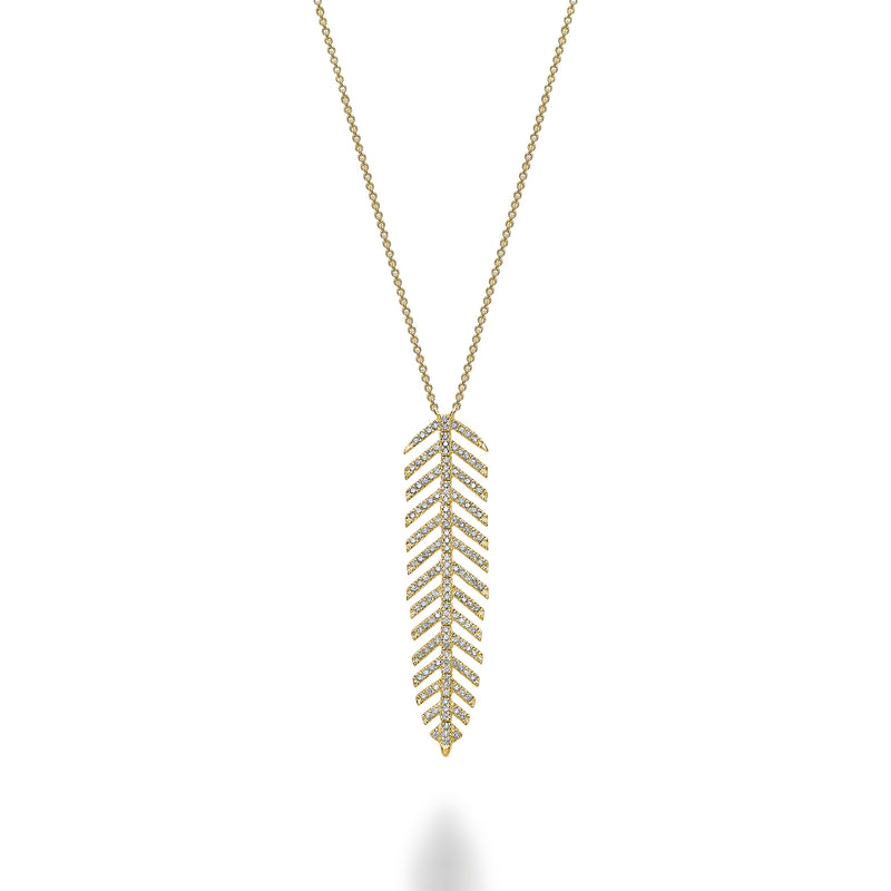 Dangling Leaf Statement Necklace