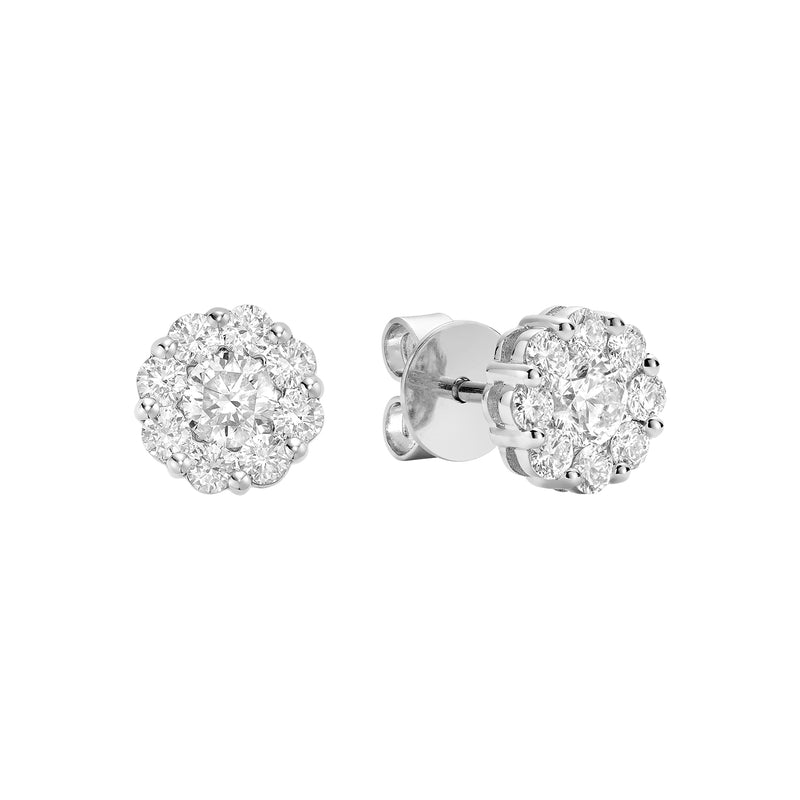 Diamond Cluster Earrings