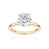Bague Solitaire Classique avec Anneau en Or Jaune 