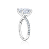 Bague de fiançailles taille princesse