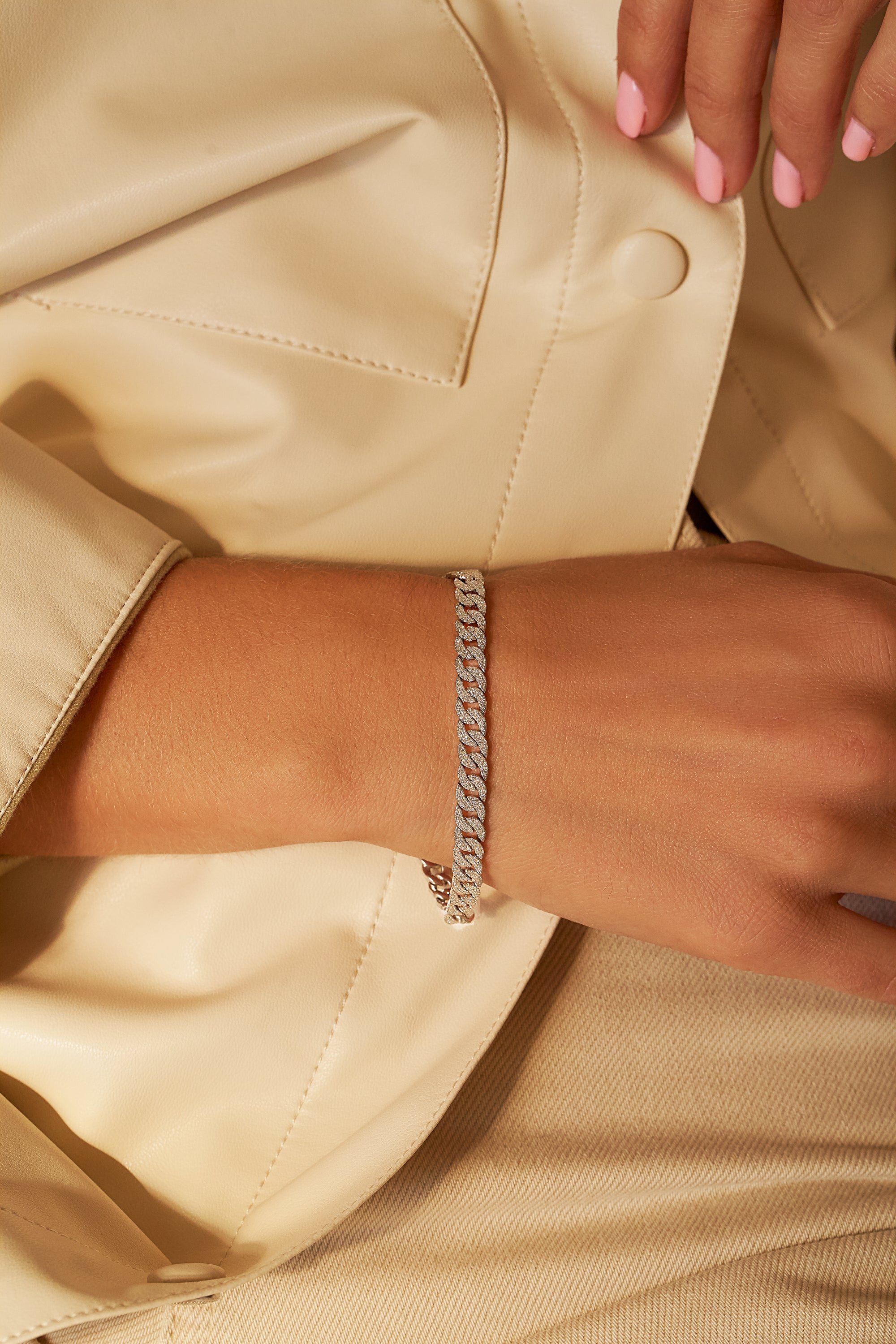 Full Pavé Miami Cuban Link Bracelet