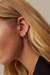 Boucles d'oreilles en chaîne arc-en-ciel