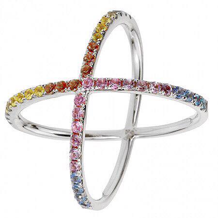 Criss Cross Rainbow Ring