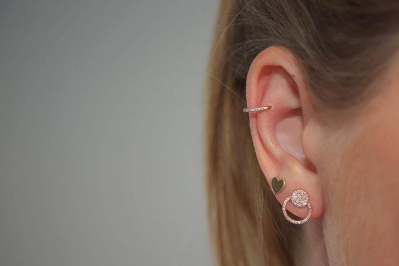 Diamond Circle Studs