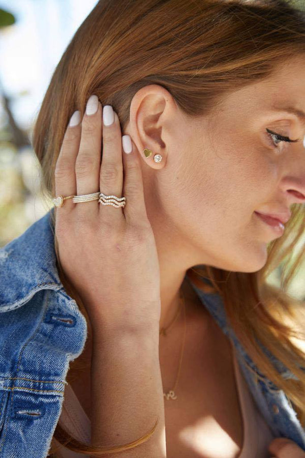 Heart Stud Earrings