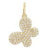 Breloque de Papillon en Diamant