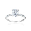 Bague de fiançailles ovale