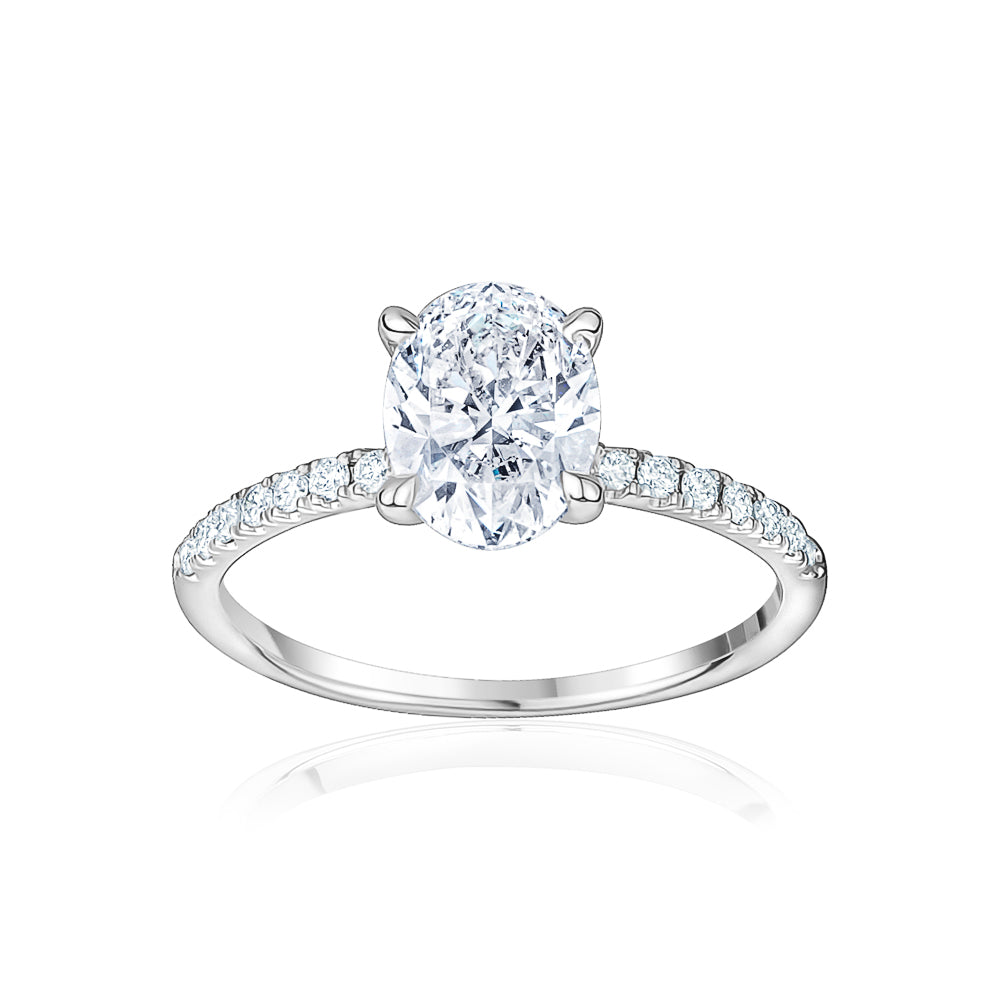 SOLD 1.01ct Oval Cut Natural Engagement Ring