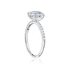 Bague de fiançailles ovale