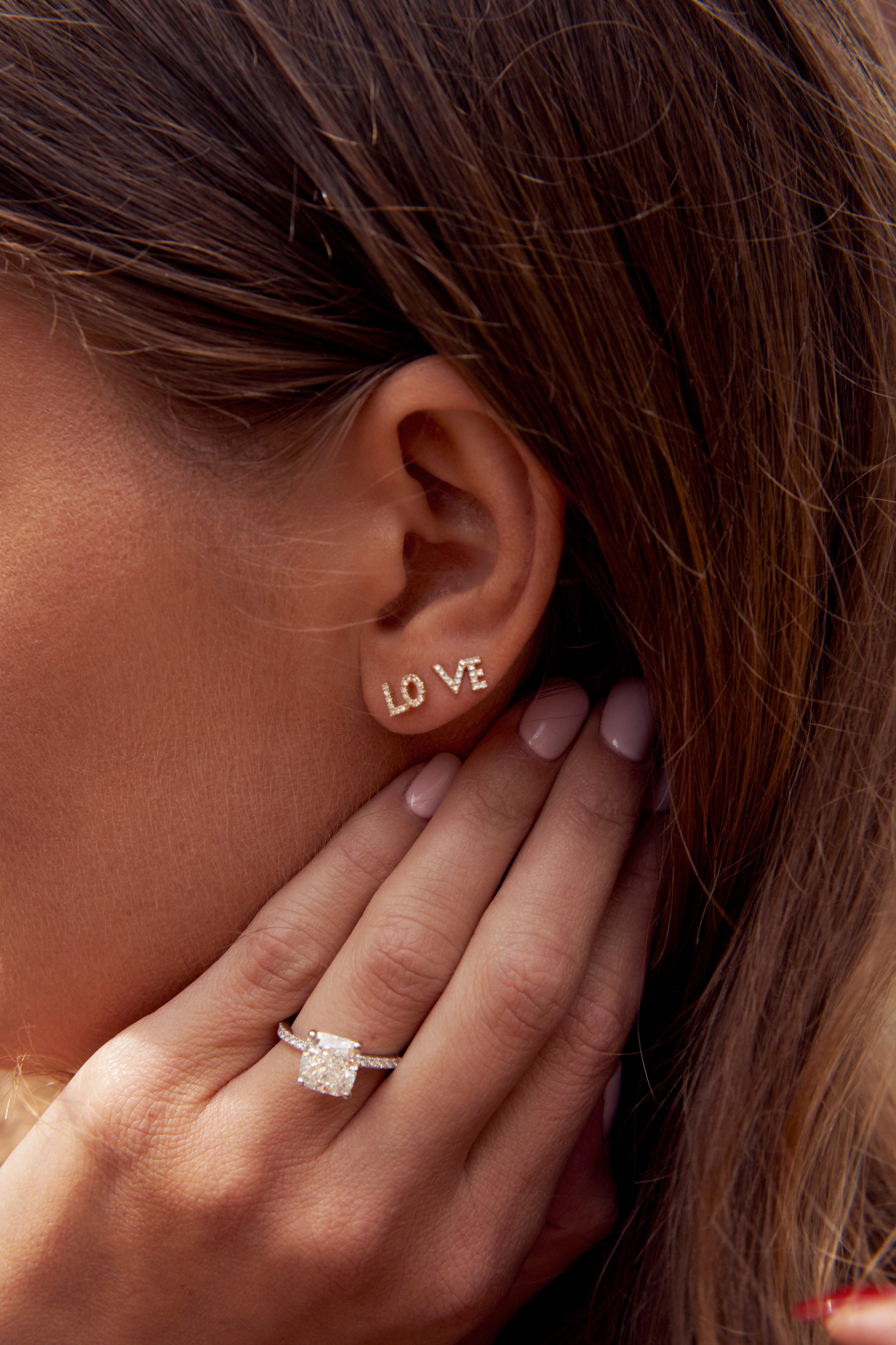 Diamond Love Earrings