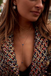 Collier avec multiples étoiles de diamants pendantes  
