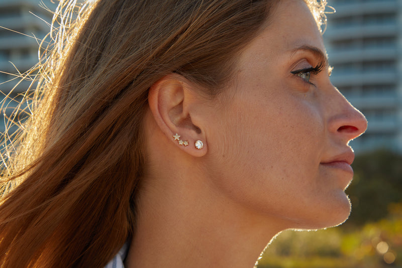 Diamond Star Earrings