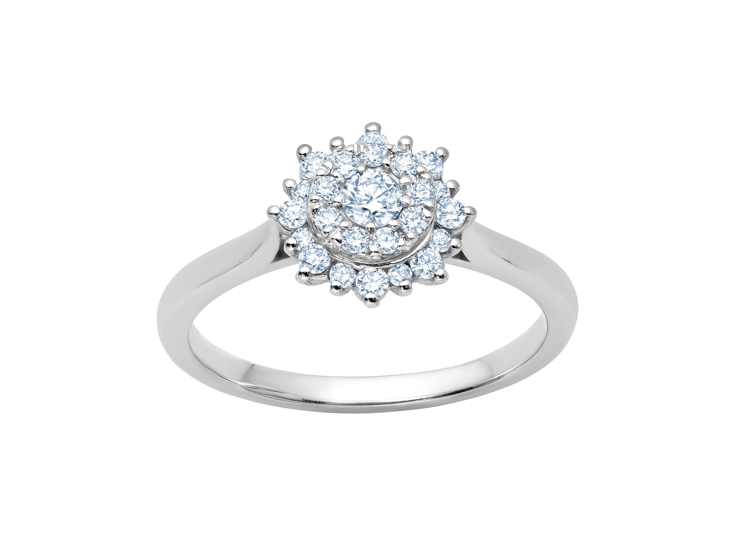 Bague de Fleur en Diamant