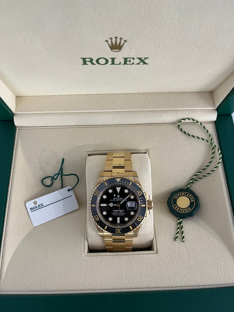 Rolex Submariner Date Yellow Gold Black Dial 126618LN