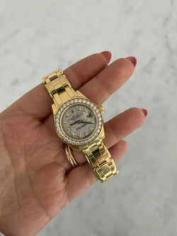 Rolex Datejust Solid 18K gold with Meteorite Dial