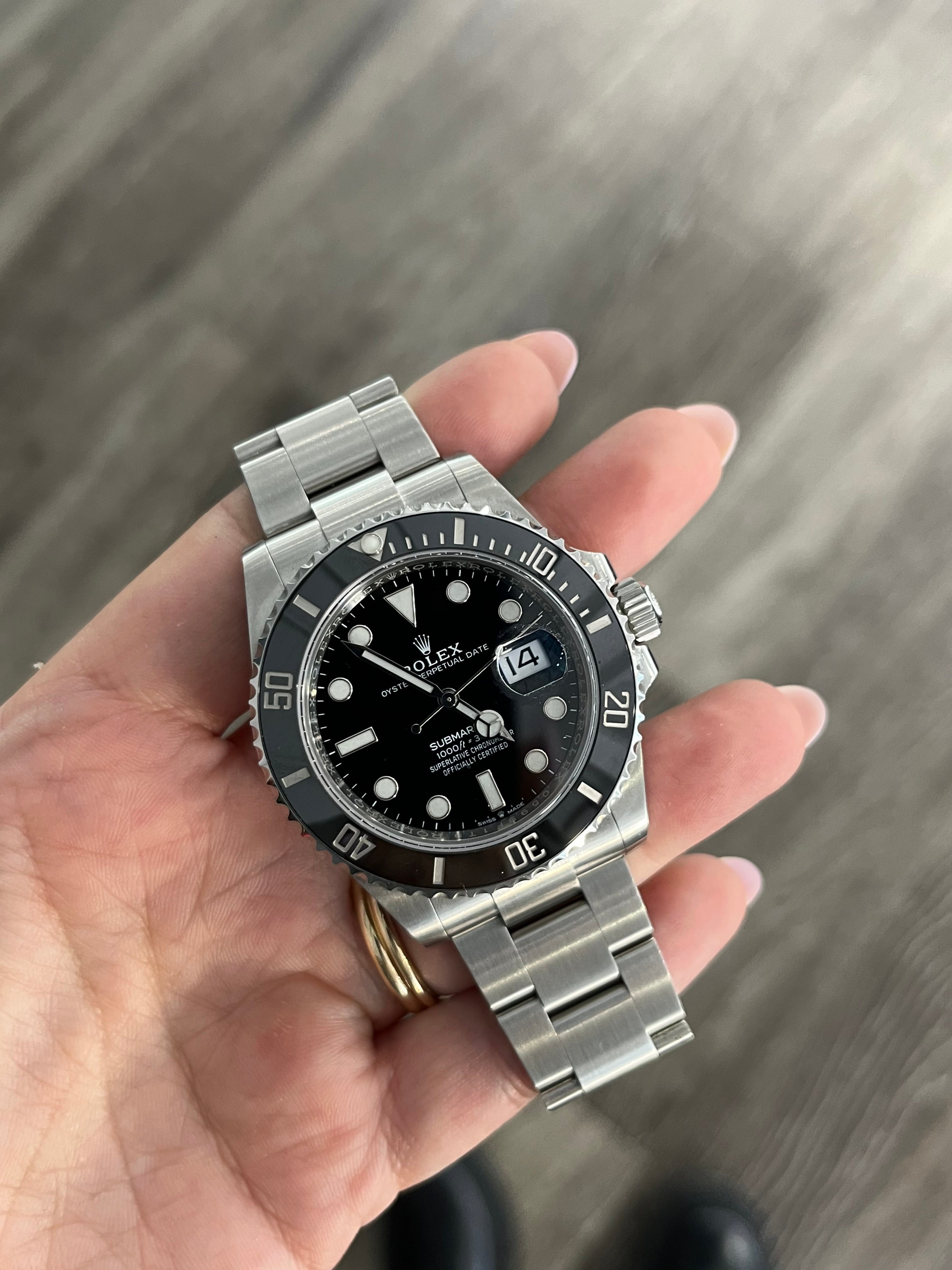 Rolex Submariner Black Wrist Rolex Submariner Black Dial Stainless