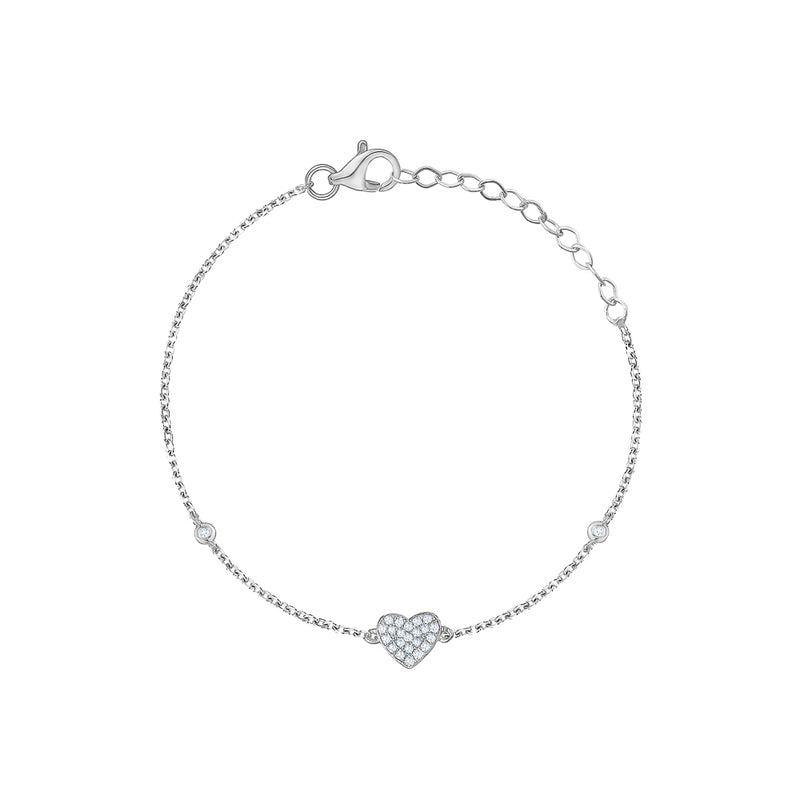 Diamond Hearted Bracelet