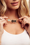 Collier à disques avec initiales
